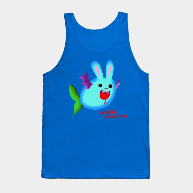 vampire bunny fish Tank Top by wolfmanjaq